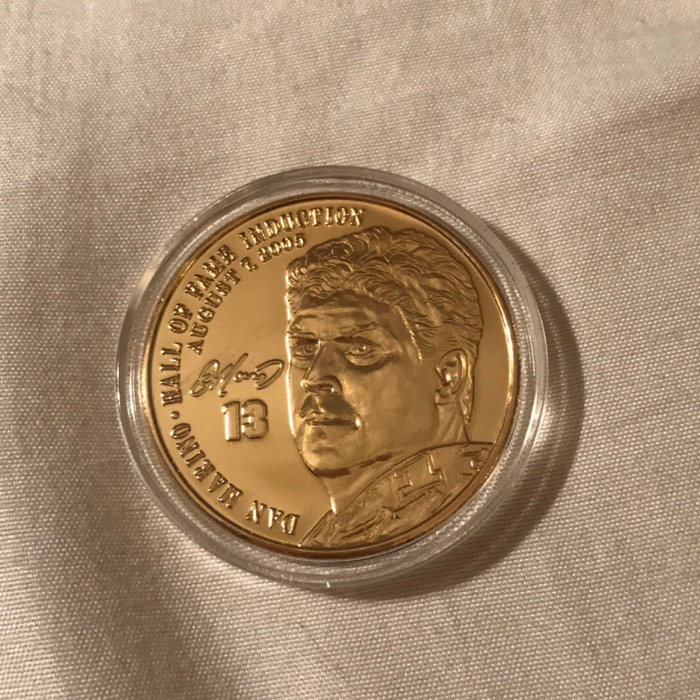 Dan Marino hall of fame induction coin